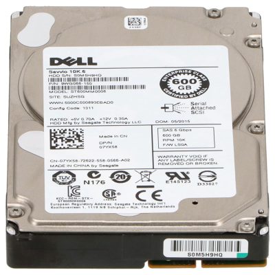 Harddisk Dell 600GB 10k SAS 6G 2.5" - 07YX58 - Image 2